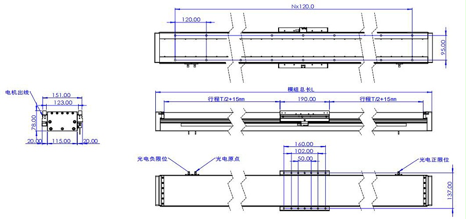 FXZ115直線電機(jī)模組