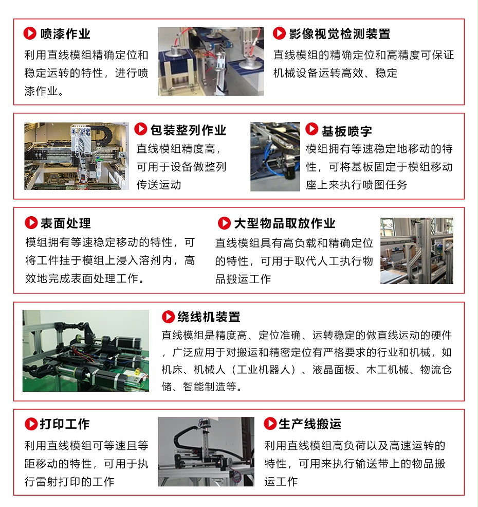 直線模組應(yīng)用